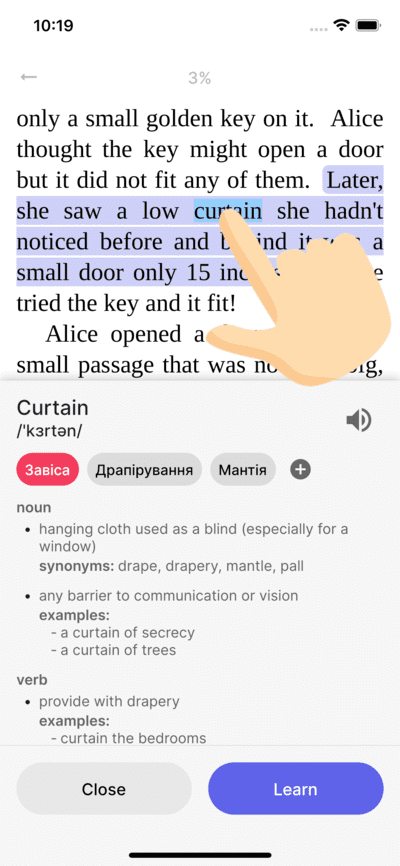 reading screenshot 1